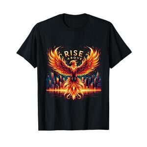 Phoenix Fire Mythical Bird Inspirational Motivational T-Shirt
